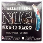 Encordoamento para Guitarra Nig Color Class N1633 Azul .009/042