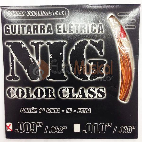 Encordoamento para Guitarra NIG Color Class N1632 Laranja .009/042