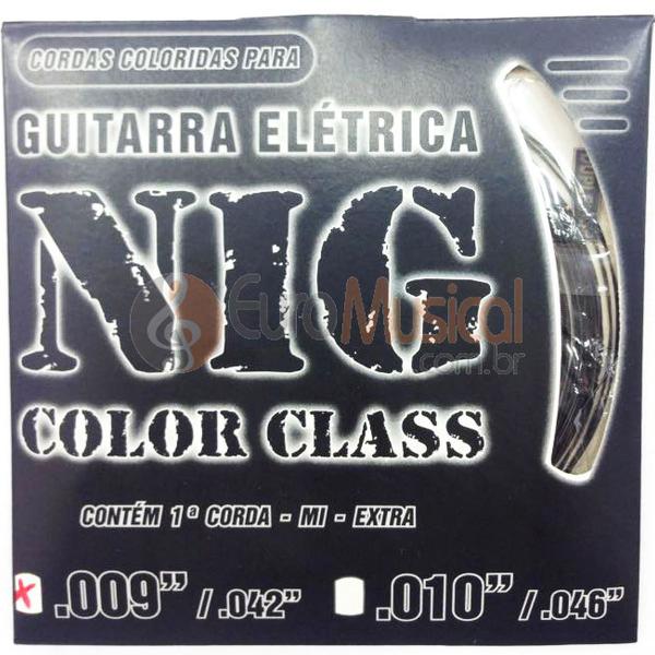 Encordoamento para Guitarra NIG Color Class N1630 Preto .009/042