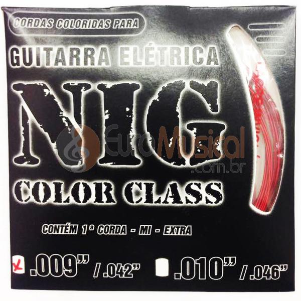 Encordoamento para Guitarra NIG Color Class N1631 Vermelho .009/042
