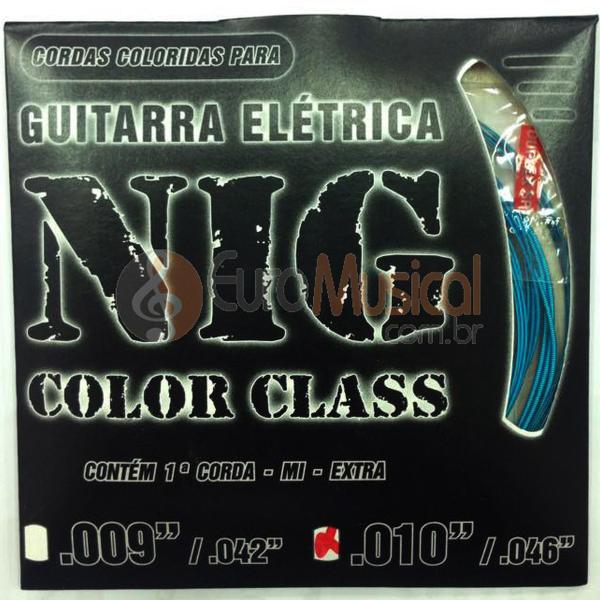 Encordoamento para Guitarra NIG Color Class N1643 Azul .010/046