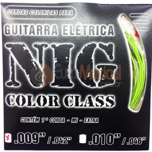 Encordoamento para Guitarra NIG Color Class N1634 Verde .009/042