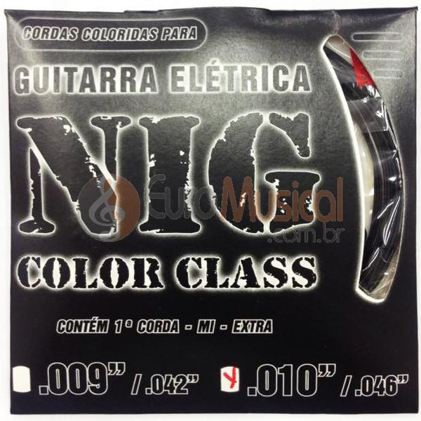 Encordoamento para Guitarra NIG Color Class N1645 Preta .010/046