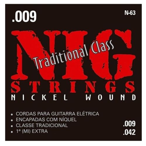 Encordoamento para Guitarra NIG N-63 (.009-.042)