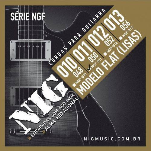 Encordoamento para Guitarra Nig NGF-811 .011 Semi-Acústica