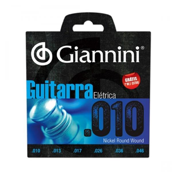 Encordoamento para Guitarra Niquel 0.010 Geeflk Giannini
