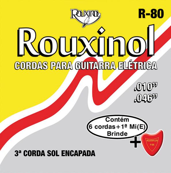 Encordoamento para Guitarra R80 Rouxinol de Aço com 12