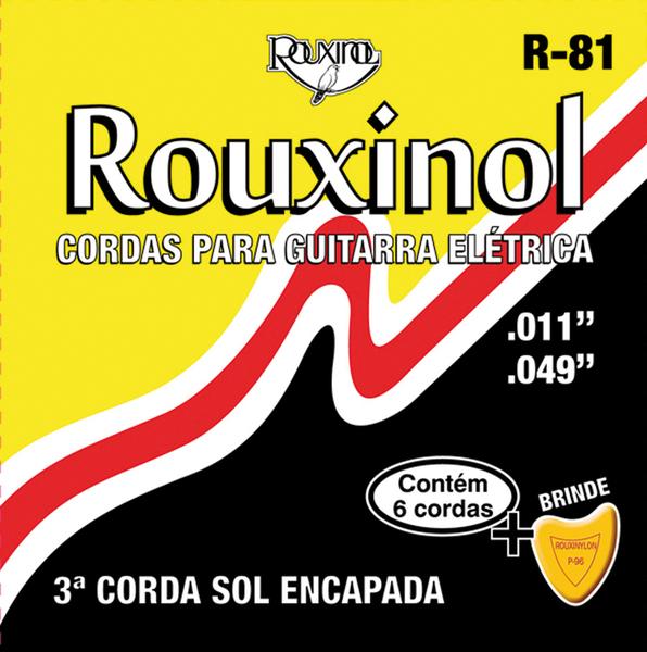 Encordoamento para Guitarra R81 Pesada Rouxinol de Aço com 12