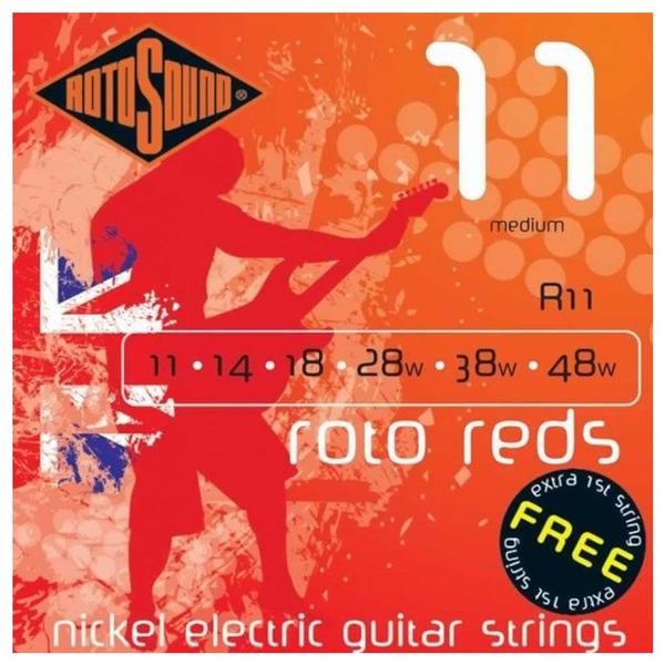 Encordoamento para Guitarra Rotosound R11 Roto Reds
