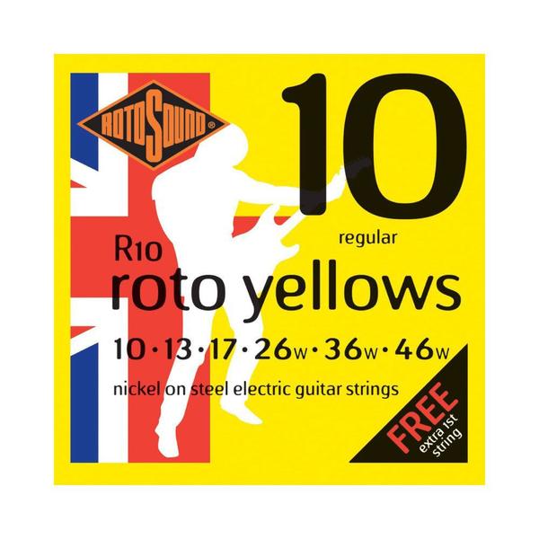 Encordoamento para Guitarra Rotosound Roto Yellow R10