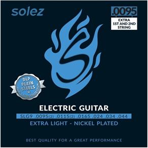 Encordoamento para Guitarra Solez 09,5 044 SLG95 Nickel Plated