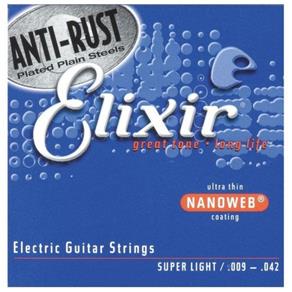 Encordoamento para Guitarra Super Light 0.09 Elixir