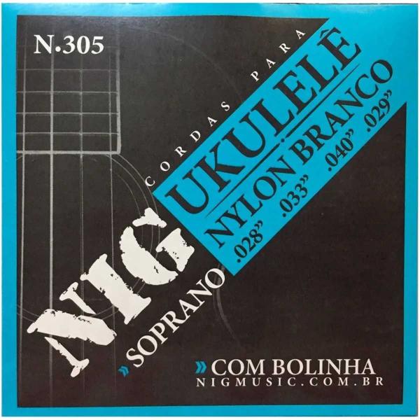 Encordoamento para Ukulele Nylon Bolinha N-305 - NIG