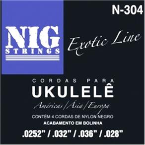 Encordoamento para Ukulele Soprano Nig N304 Exotic Line com Bolinha