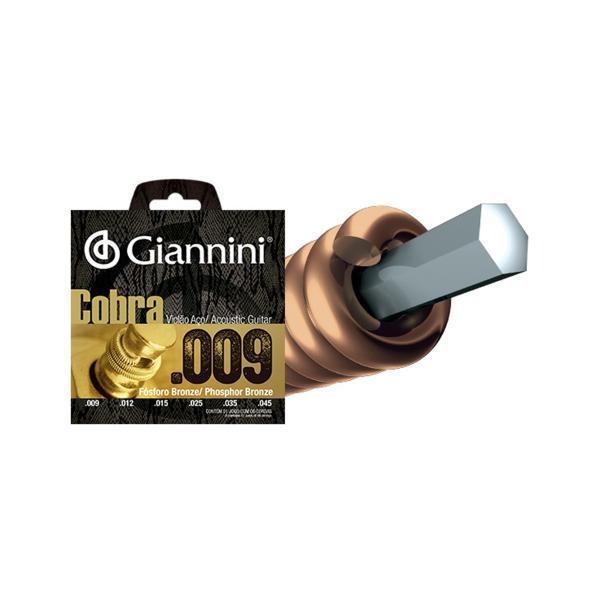 Encordoamento para Violão .009-.045 Geewakf Gianinni - Giannini