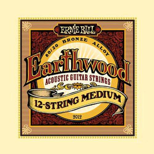 Encordoamento para Violão 12 Cordas Earthwood 12 Strings Acoustic 2012 - Ernie Ball