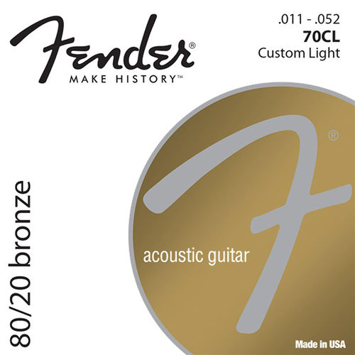 Encordoamento para Violão Aço 0.011 70cl Bronze - Fender