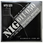 Encordoamento para violão aço 011 NIG NPB-520 (Estação do Som)
