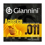 Encordoamento para Violão Aço Giannini Acústico (.011-.052) GESPW