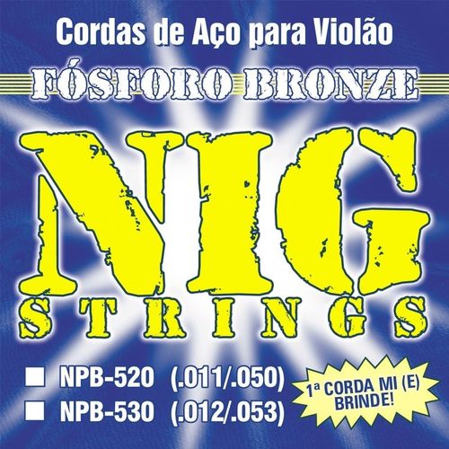 Encordoamento para Violão Aço NIG NPB-520 Bronze (.011-.050)