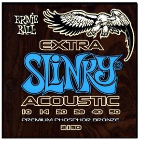 Encordoamento para Violão de Aço Extra Slinky Acoustic 2150, .010/.050 - Ernie Ball