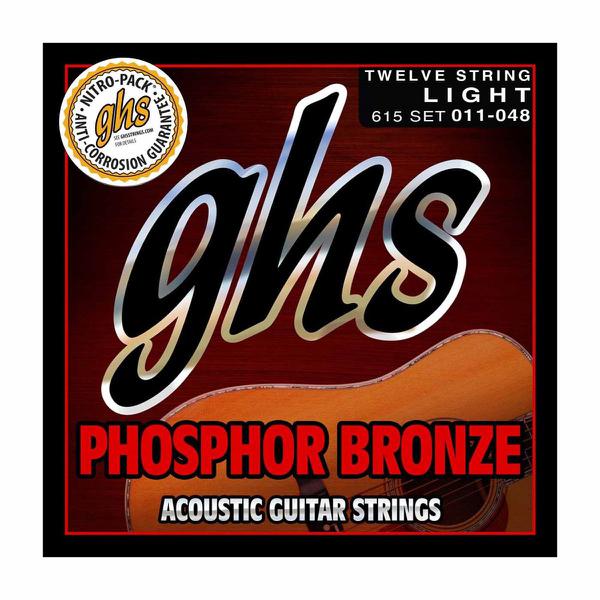 Encordoamento para Violão de Aço GHS 615 Light Phosphor Bronze - Ghs Strings