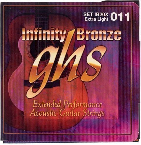 Encordoamento para Violão de Aço GHS IB20X Extralight Série Infinity Bronze - Ghs Strings