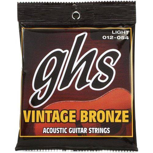 Encordoamento para Violão de Aço GHS VN-L Vintage Bronze Light