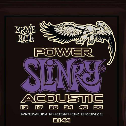 Encordoamento para Violão de Aço Power Slinky Acoustic 2144, .013/.056 - Ernie Ball
