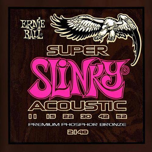Encordoamento para Violão de Aço Super Slinky Acoustic 2148, .011/.052 - Ernie Ball