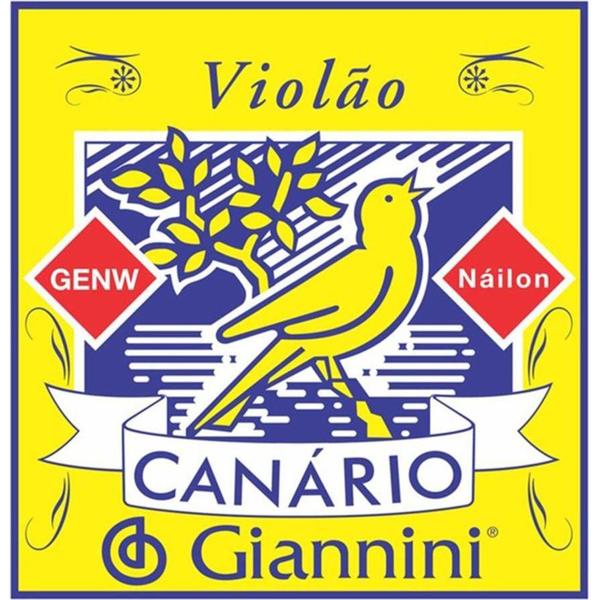 Encordoamento para Violão de Nylon Tensão Média - Genw Série Canário - Giannini