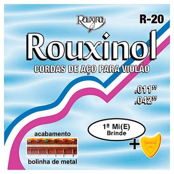 Encordoamento para Violão em Aço Inox R20 Rouxinol