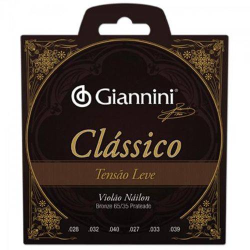 Encordoamento para Violão Genwpl Série Clássico Nylon Leve Giannini