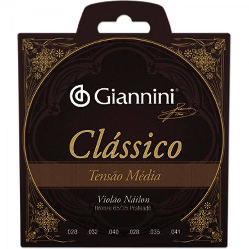 Encordoamento para Violão Genwpm Série Clássico Nylon Média Giannini