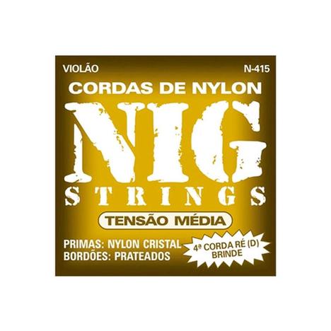 Encordoamento para Violão Nig N415 Nylon - Média Tensão
