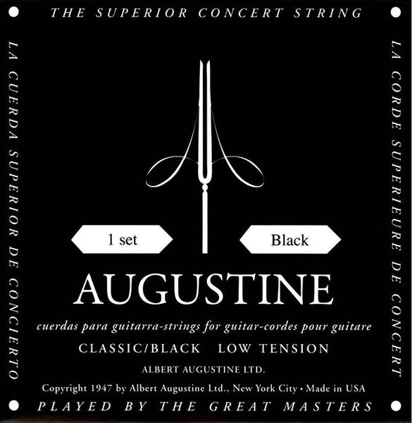 Encordoamento para Violão Nylon Augustine Classic Black