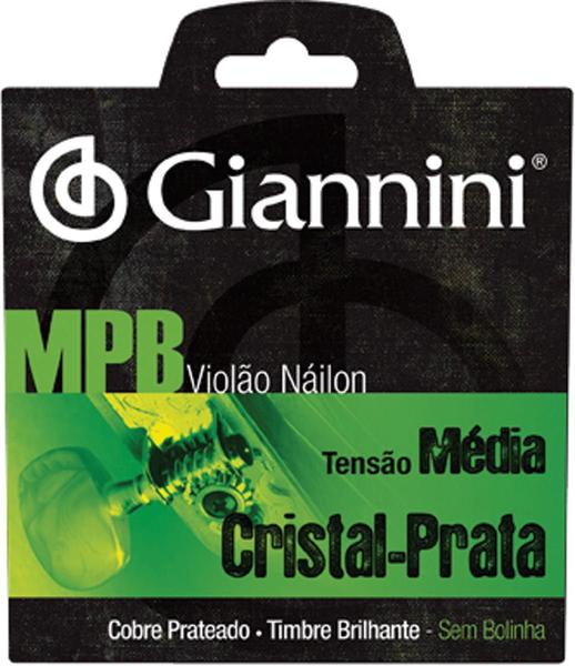 Encordoamento para Violão Nylon Cristal-prata Tensão Média S - Giannini