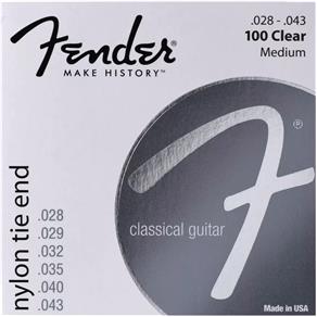 Encordoamento para Violão Nylon Fender 100 CLEAR 0.28/0.43ª
