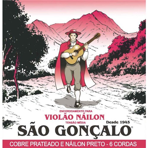 Encordoamento para Violão Nylon Preto Iz-0154 - São Gonçalo