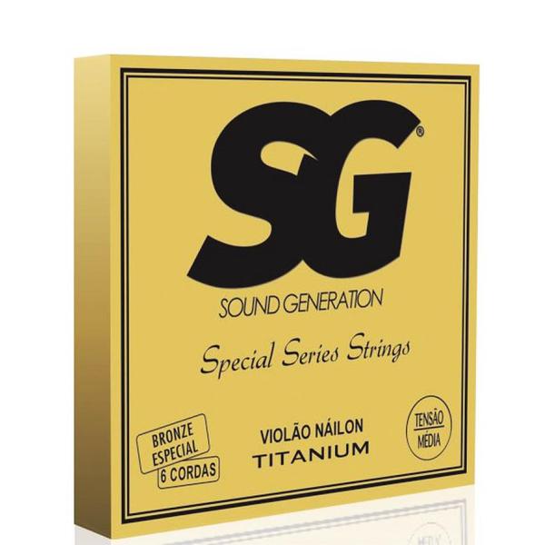Encordoamento para Violão Nylon Sg Special Series -Bronze Titanium 85-15/Prata