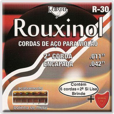 Encordoamento para Violão Rouxinol R30 Aco C/ Bolinha