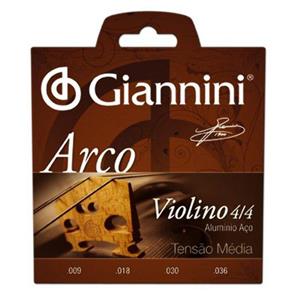 Encordoamento para Violino GEAVVA Série Arco Aço Médio - Giannini