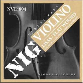 Encordoamento para Violino Lisas Flat Nig Nve-804