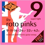 Encordoamento Roto Sound R9 Pink 009/042 para Guitarra