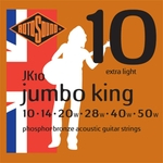 Encordoamento Rotosound JK10 Jumbo King 010/050 para Violão
