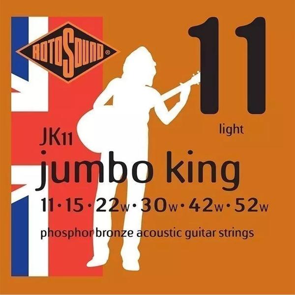 Encordoamento Rotosound JK11 Jumbo King 011/052 para Violão - Deval