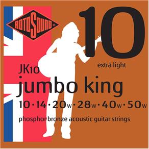 Encordoamento Rotosound para Violão Jumbo King Jk10 010
