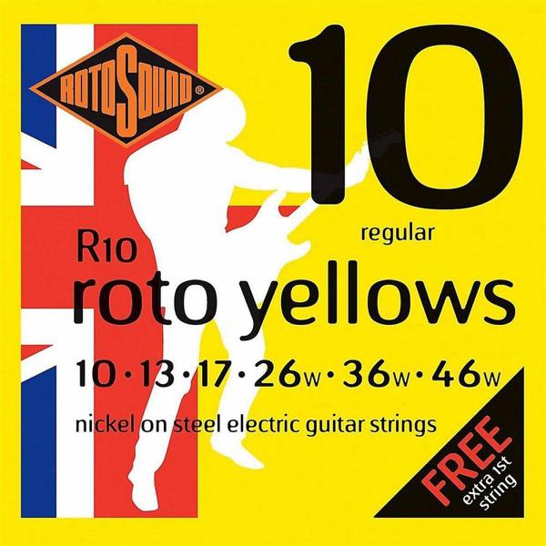 Encordoamento Rotosound R10 Yellow 010/046 para Guitarra - Deval