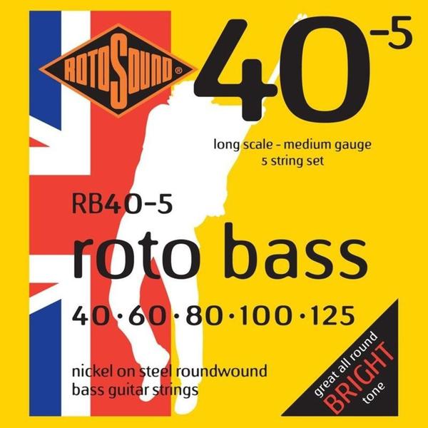 Encordoamento Rotosound RB40-5 Híbrida 40/125 para Baixo - Roto Sound