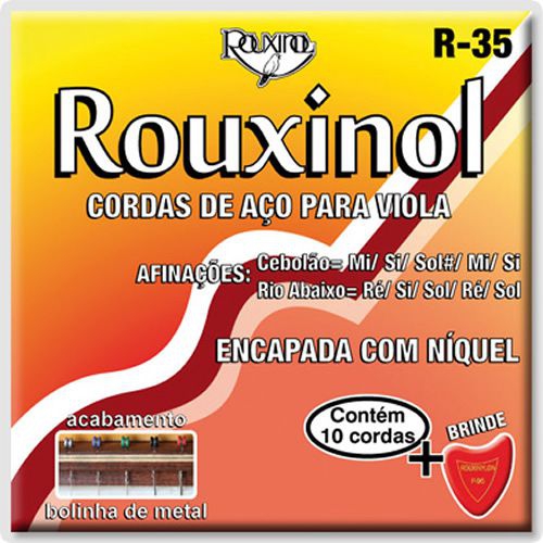 Encordoamento ROUXINOL Viola Caipira Maxima R35